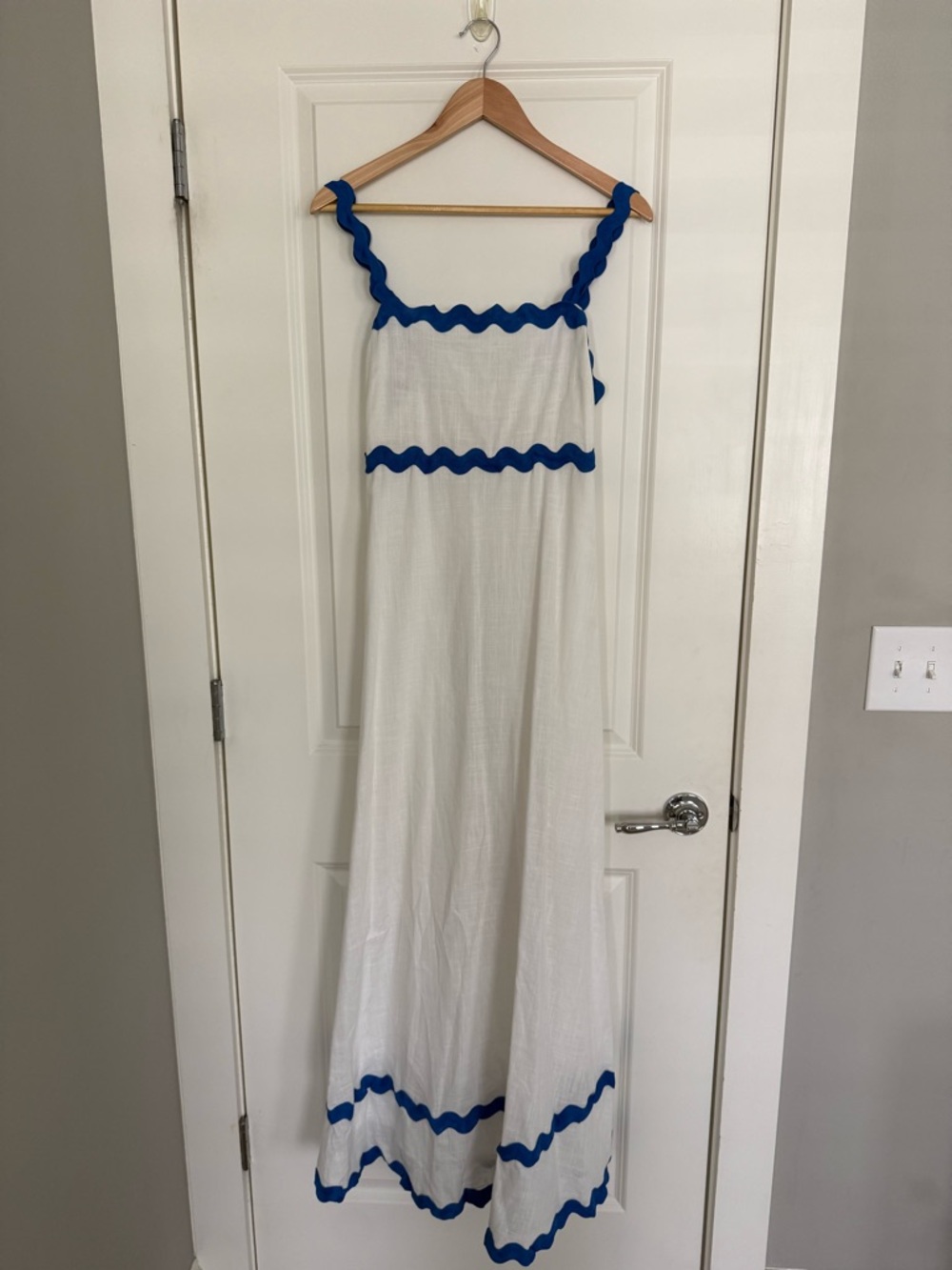 Frankie Blue & White Maxi Dress